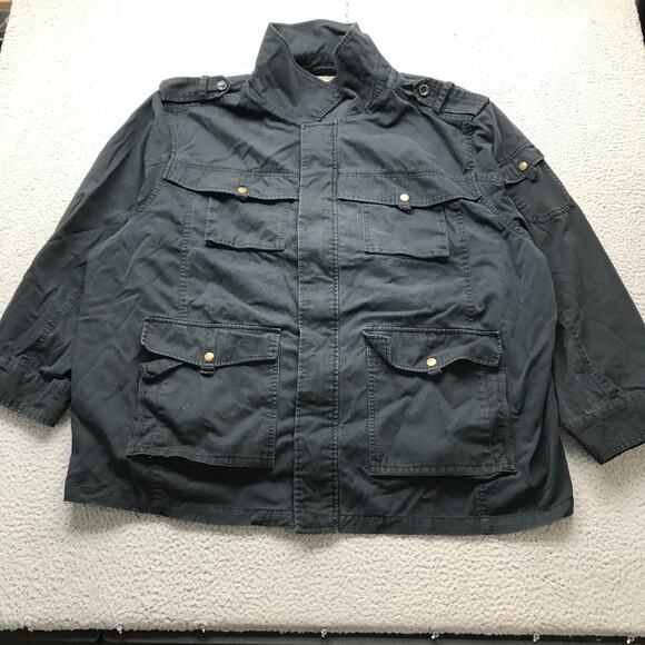 Boulder Creek Utility Coat Field Jacket Mens 4XL Chore Hiking Work Snap Navy - Picture 1 of 11